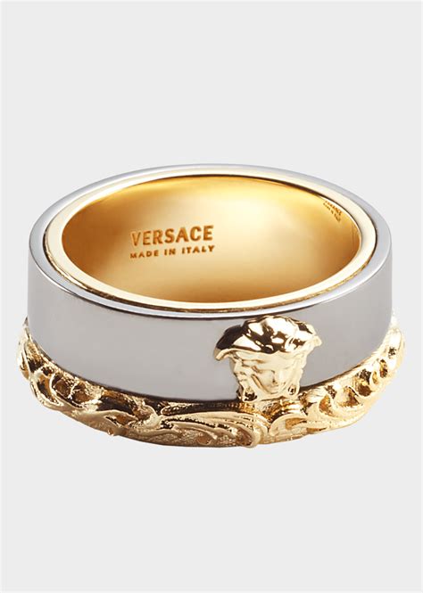 versace two tone ring|Versace rings for women.